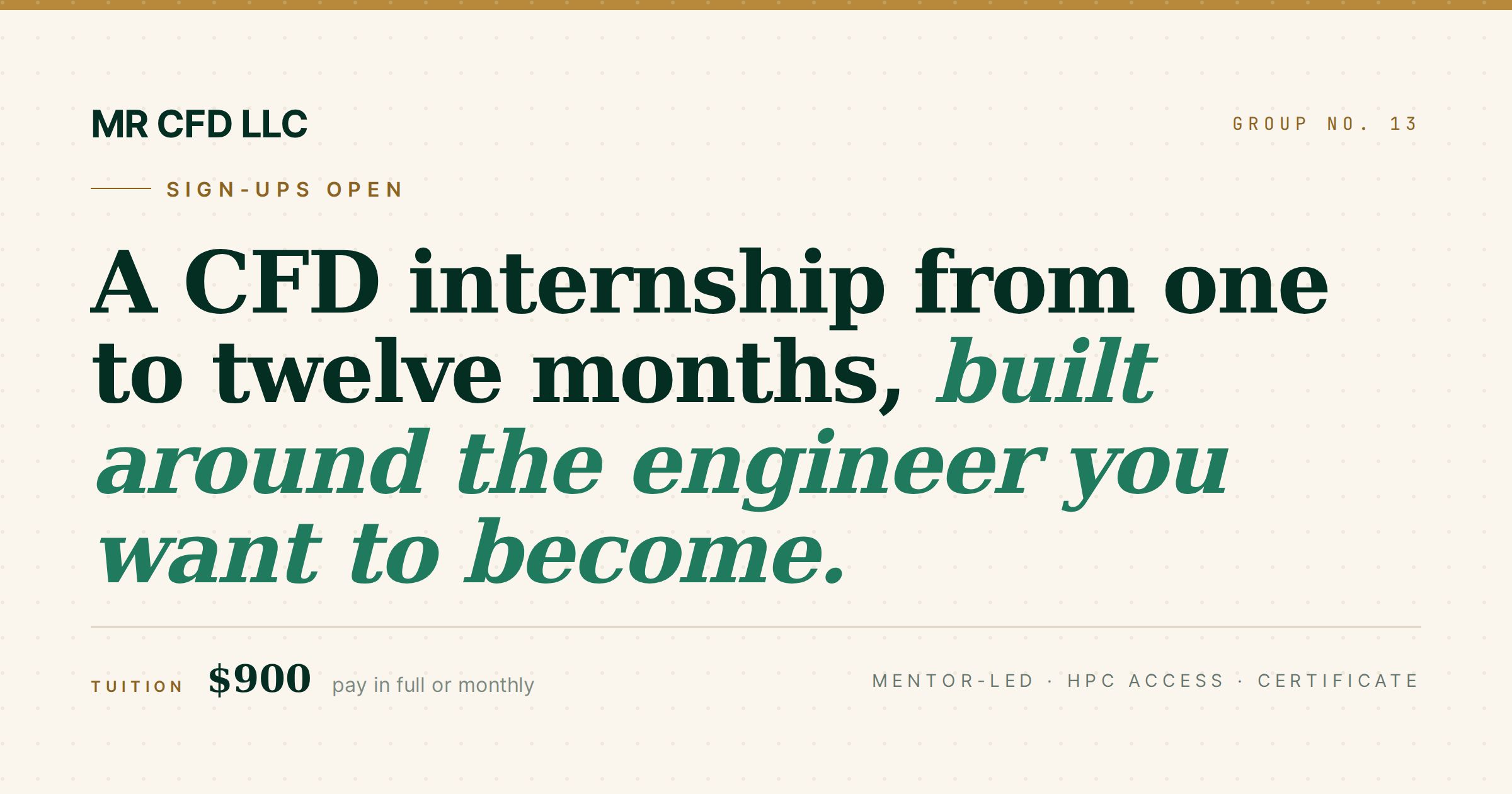 CFD Internship Program | A Mentor-Led ANSYS Fluent Internship | MR CFD